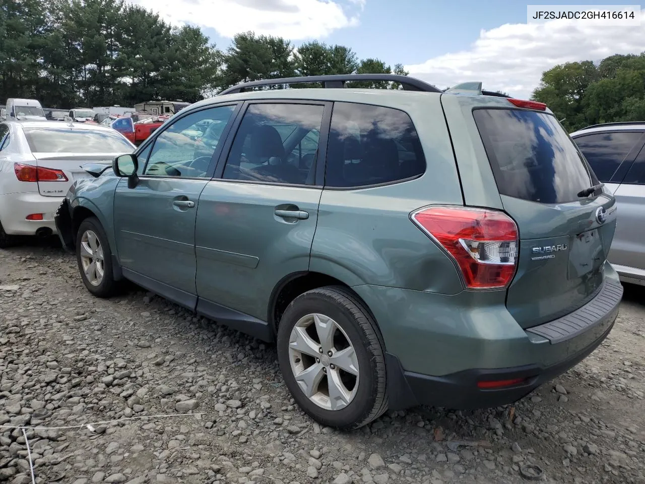 2016 Subaru Forester 2.5I Premium VIN: JF2SJADC2GH416614 Lot: 67878084