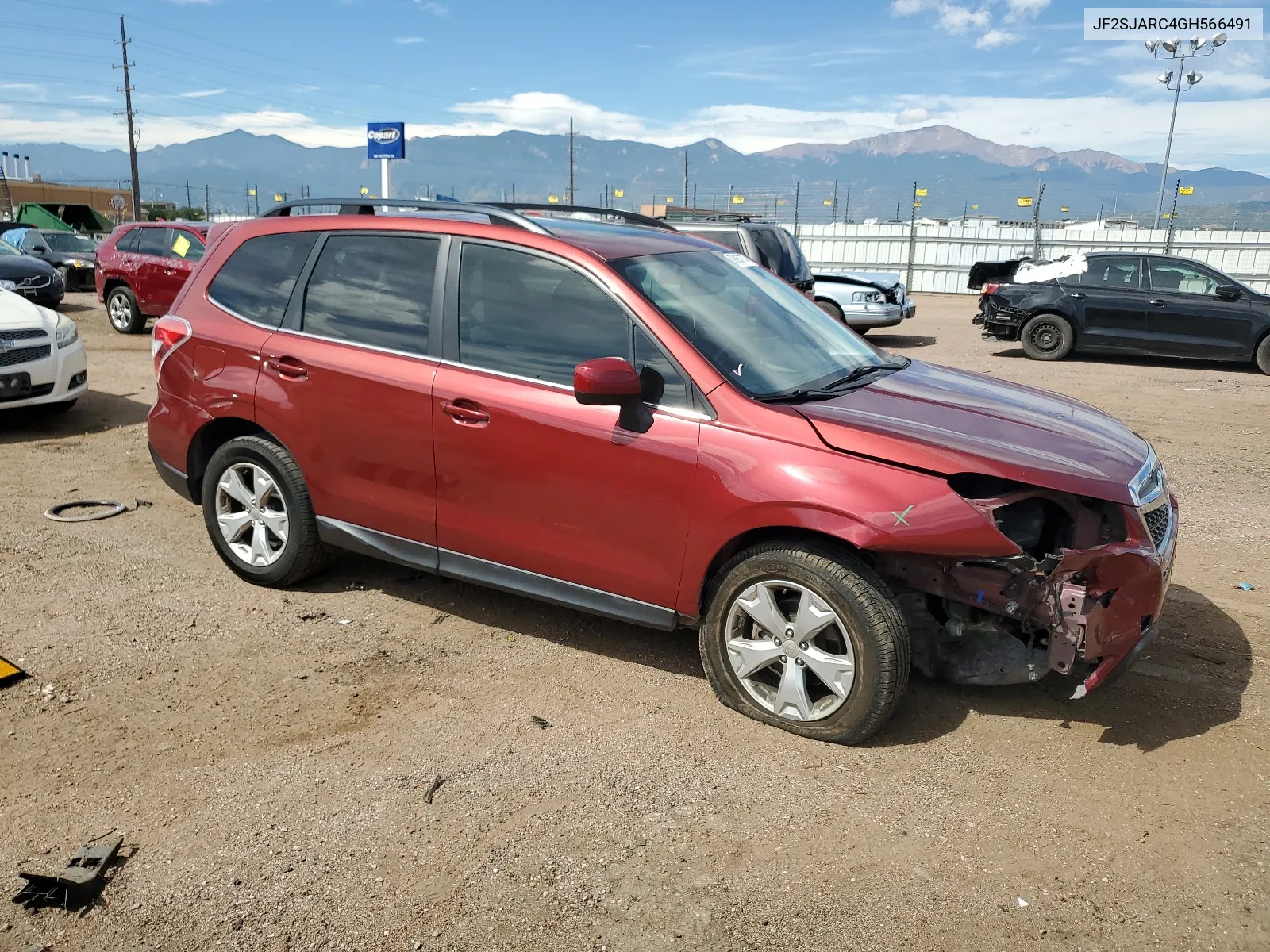 2016 Subaru Forester 2.5I Limited VIN: JF2SJARC4GH566491 Lot: 68950774