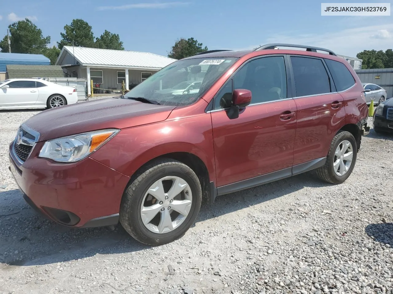 2016 Subaru Forester 2.5I Limited VIN: JF2SJAKC3GH523769 Lot: 69075774