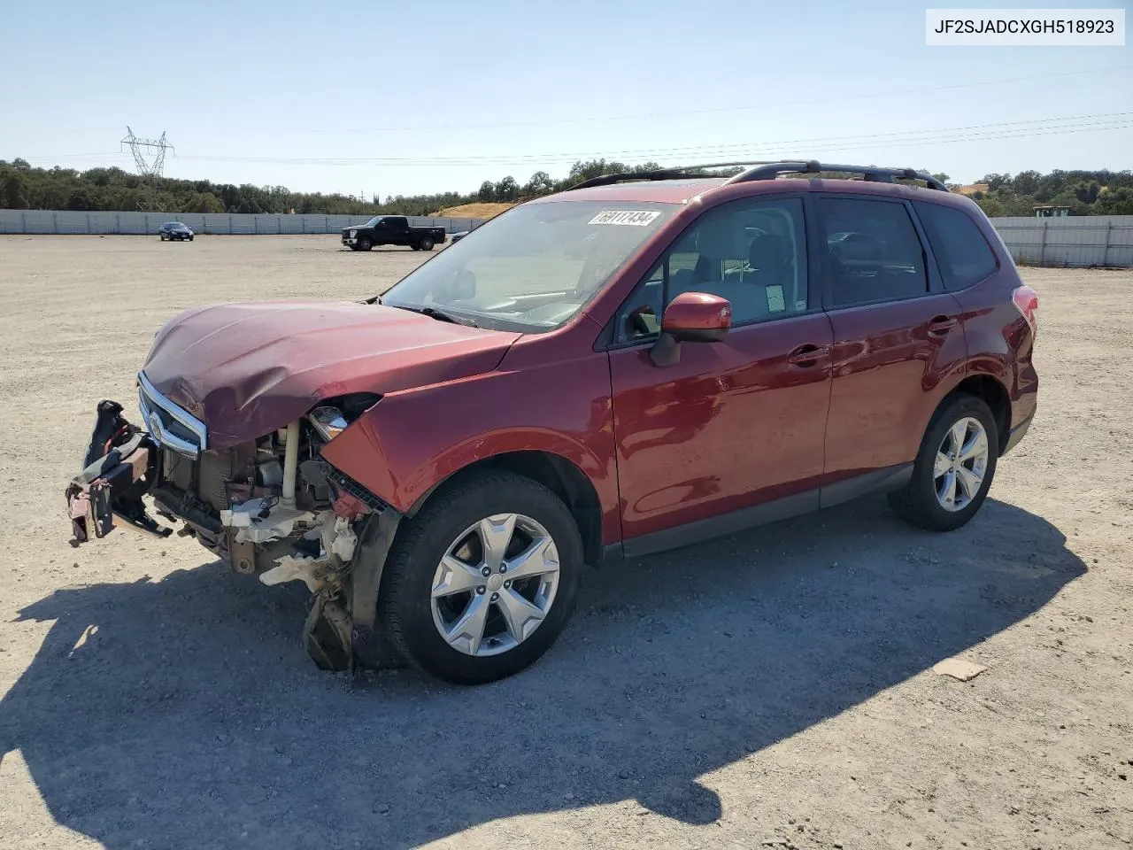 2016 Subaru Forester 2.5I Premium VIN: JF2SJADCXGH518923 Lot: 69117434