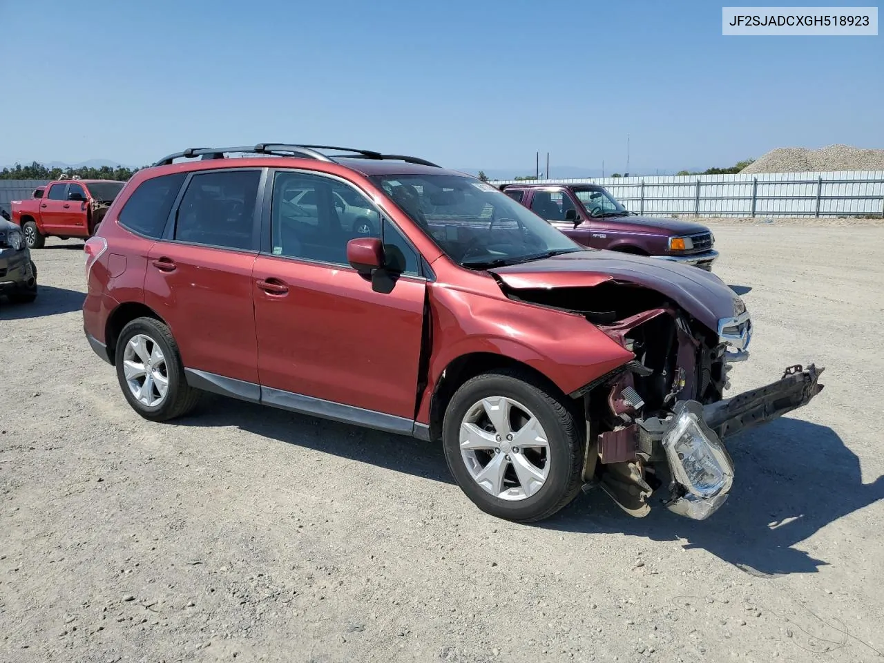 2016 Subaru Forester 2.5I Premium VIN: JF2SJADCXGH518923 Lot: 69117434