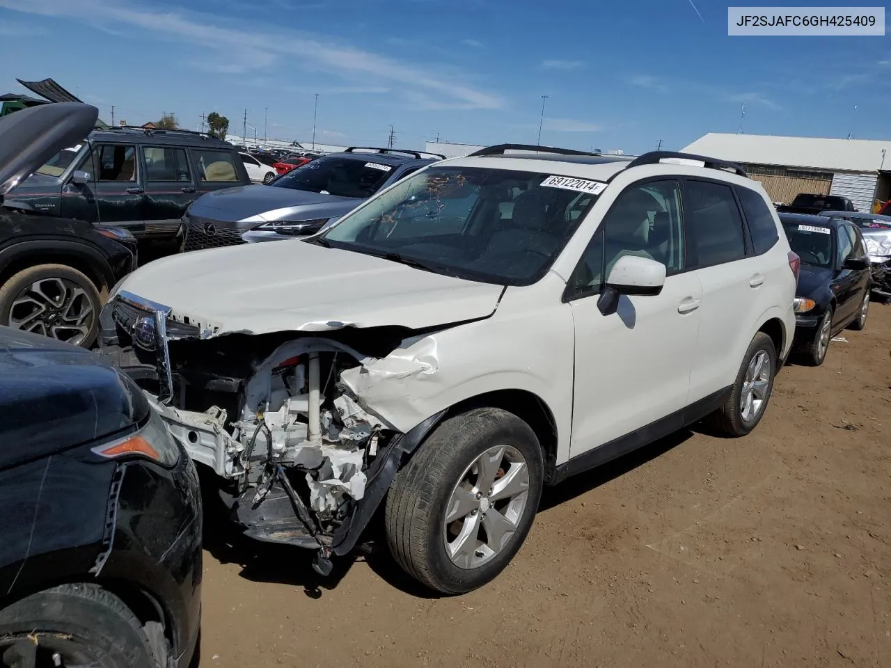 2016 Subaru Forester 2.5I Premium VIN: JF2SJAFC6GH425409 Lot: 69122014