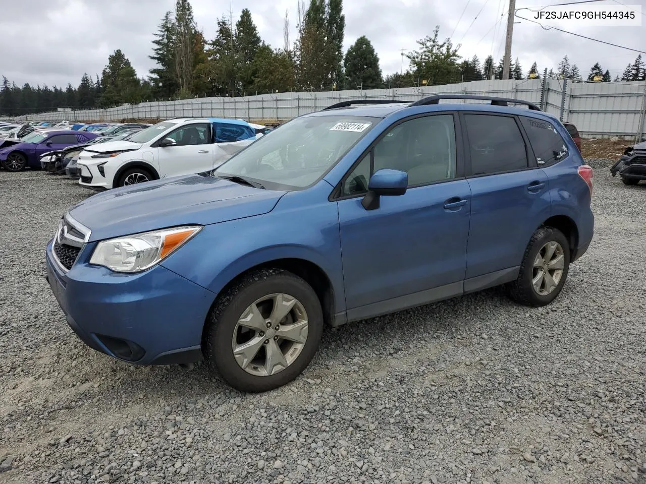 2016 Subaru Forester 2.5I Premium VIN: JF2SJAFC9GH544345 Lot: 69982114