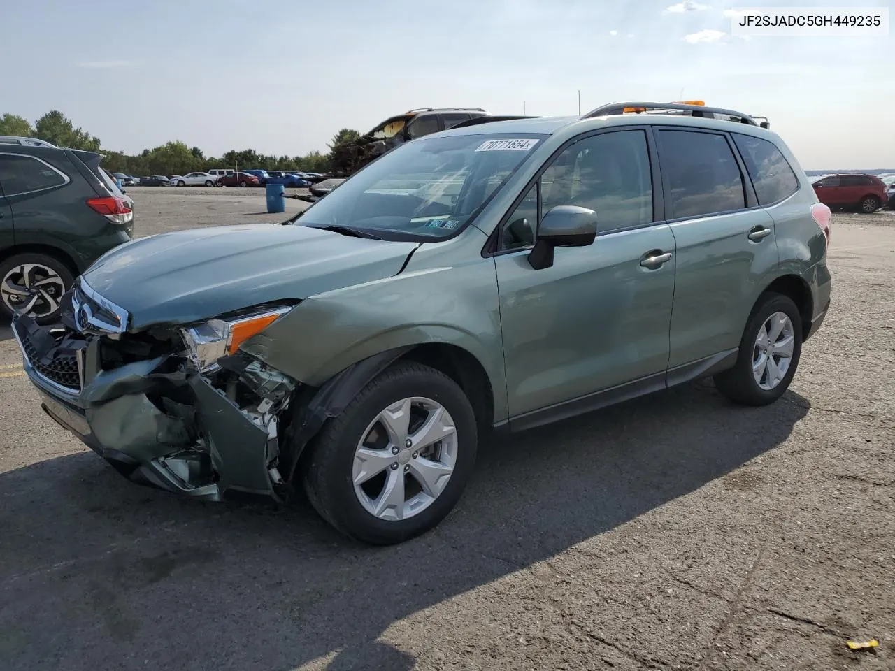 2016 Subaru Forester 2.5I Premium VIN: JF2SJADC5GH449235 Lot: 70771654