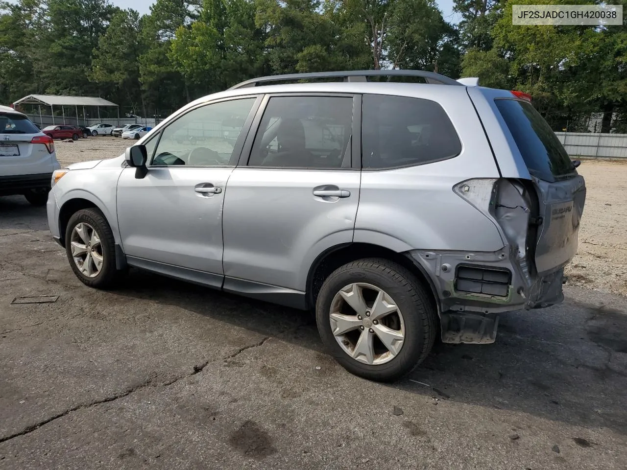 2016 Subaru Forester 2.5I Premium VIN: JF2SJADC1GH420038 Lot: 70824664