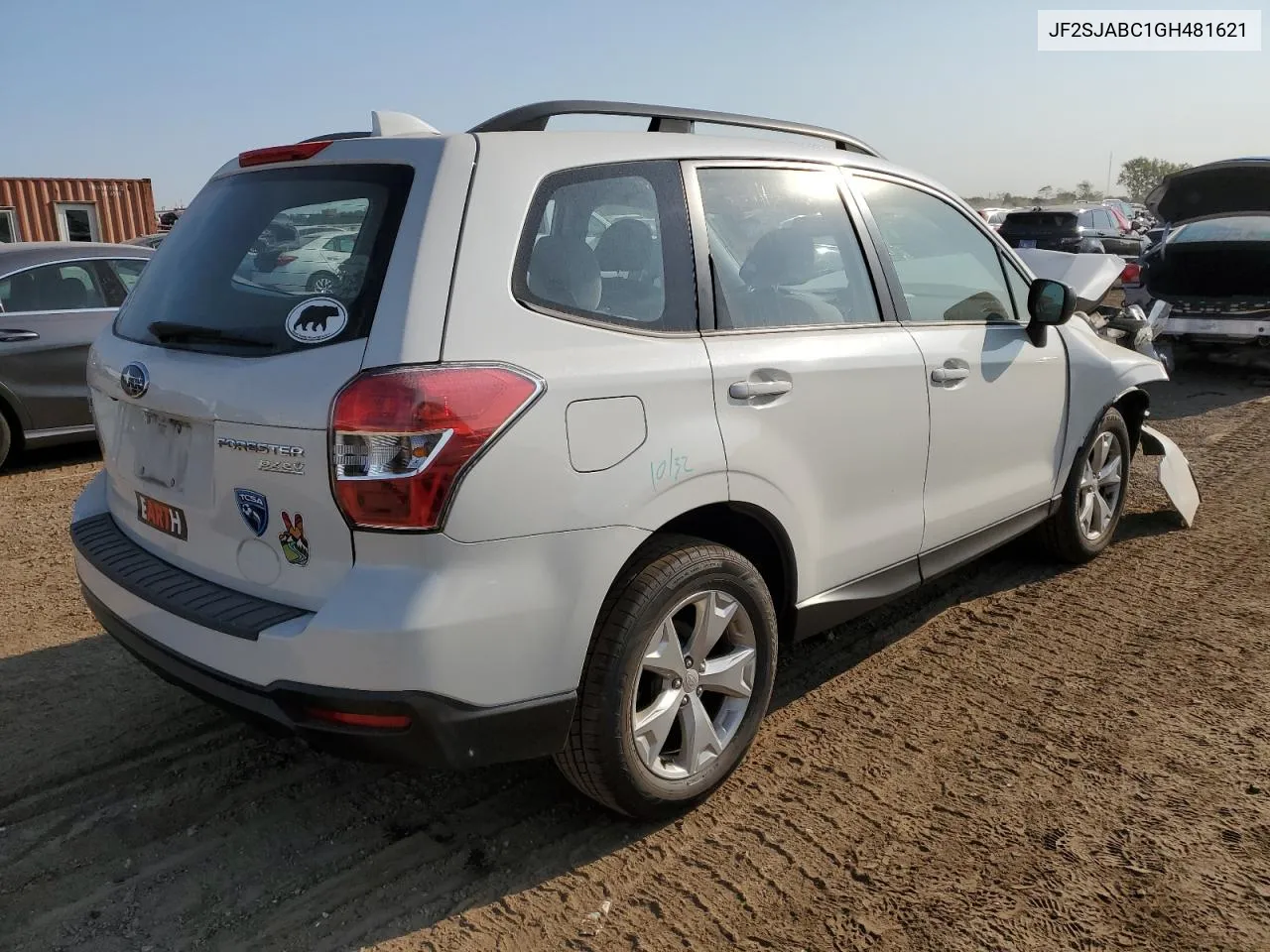 2016 Subaru Forester 2.5I VIN: JF2SJABC1GH481621 Lot: 71238054