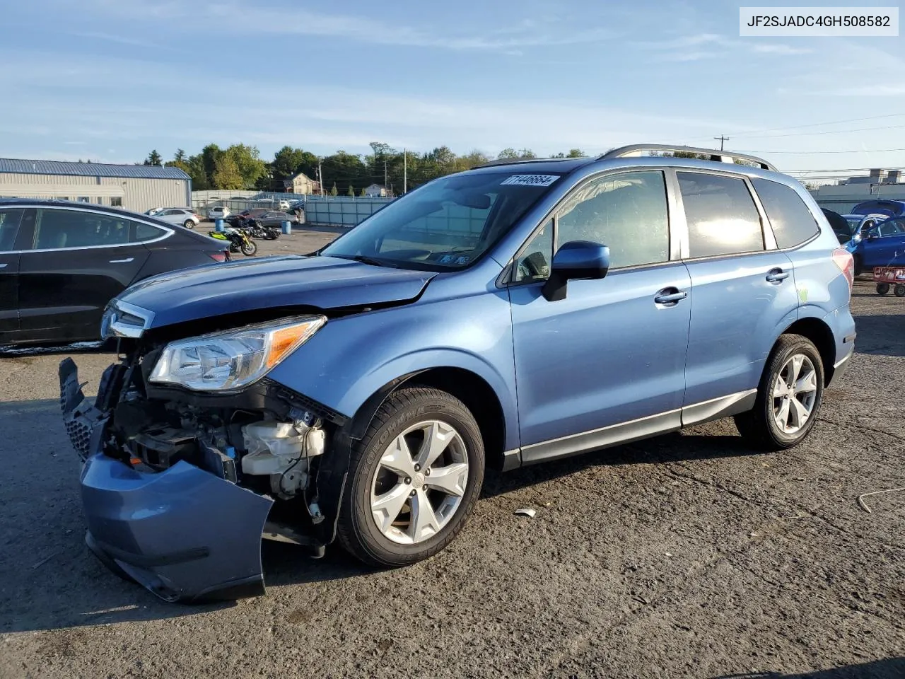 2016 Subaru Forester 2.5I Premium VIN: JF2SJADC4GH508582 Lot: 71446664