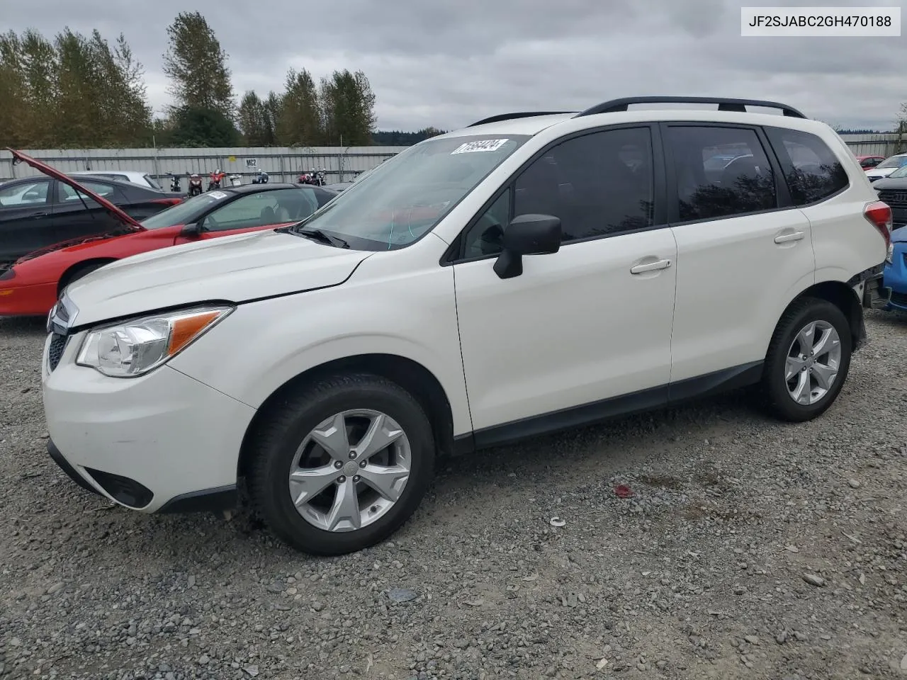 2016 Subaru Forester 2.5I VIN: JF2SJABC2GH470188 Lot: 71564424