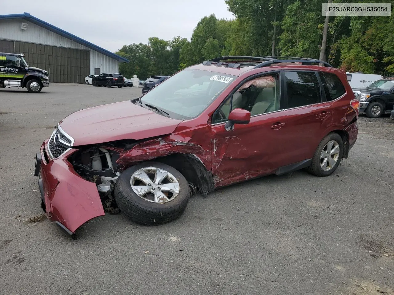 2016 Subaru Forester 2.5I Limited VIN: JF2SJARC3GH535054 Lot: 71802764