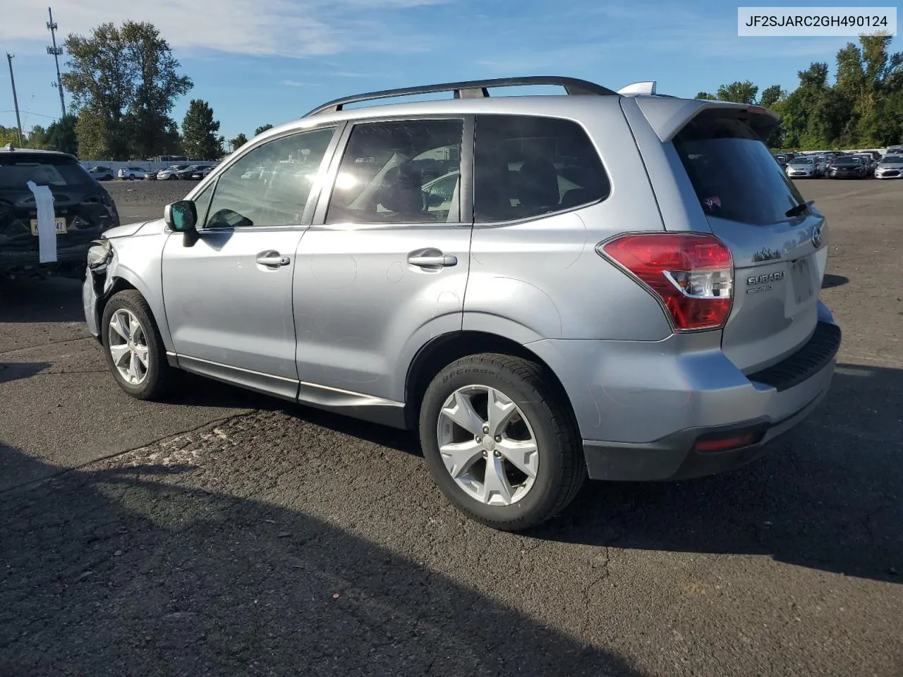 2016 Subaru Forester 2.5I Limited VIN: JF2SJARC2GH490124 Lot: 71852234