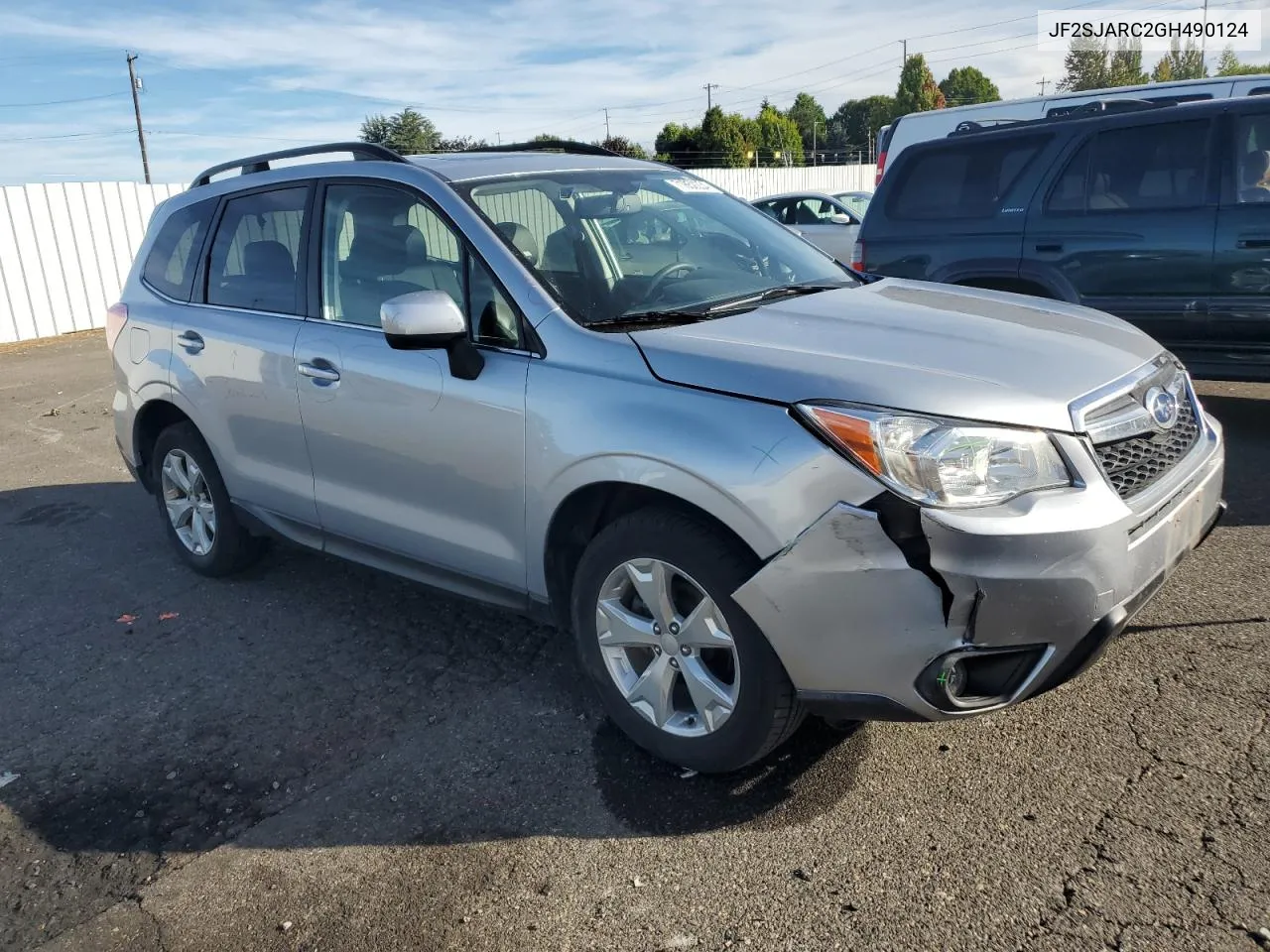 2016 Subaru Forester 2.5I Limited VIN: JF2SJARC2GH490124 Lot: 71852234