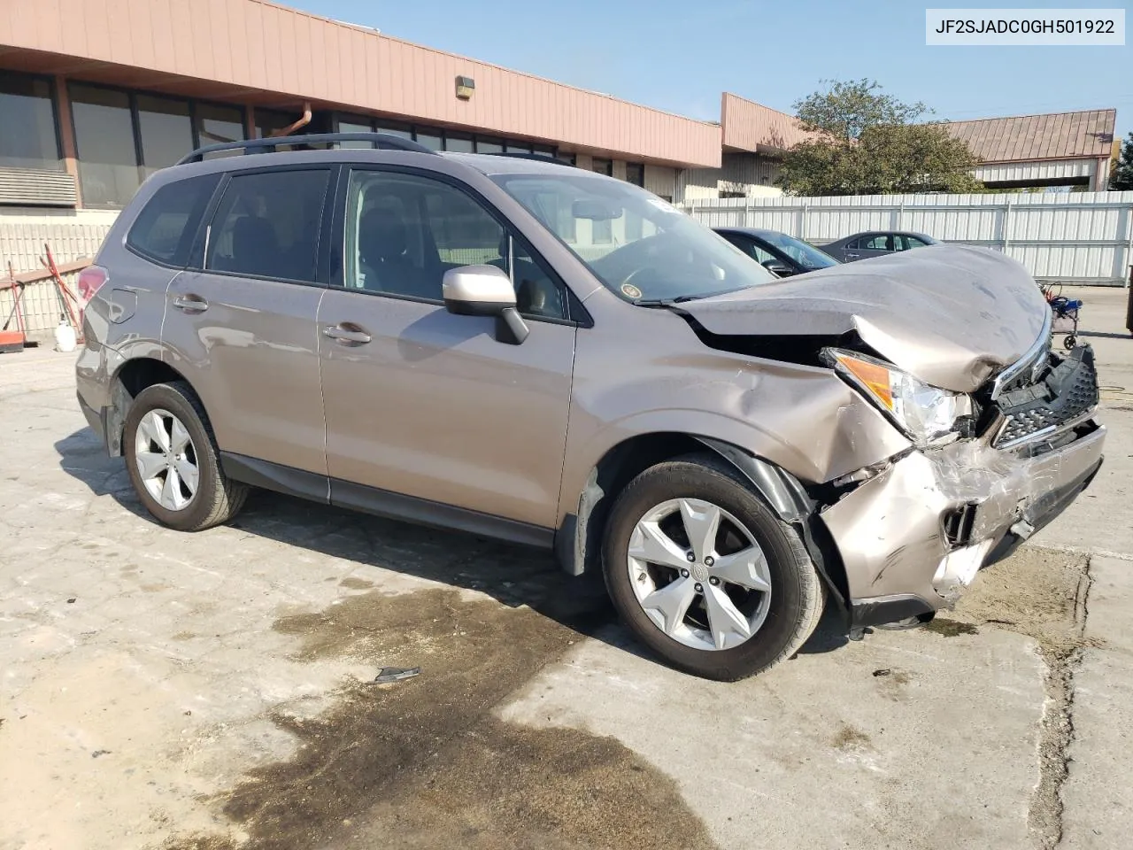 2016 Subaru Forester 2.5I Premium VIN: JF2SJADC0GH501922 Lot: 72260224