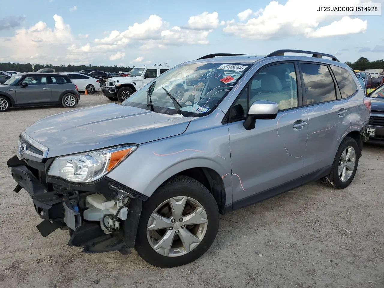 2016 Subaru Forester 2.5I Premium VIN: JF2SJADC0GH514928 Lot: 72730684