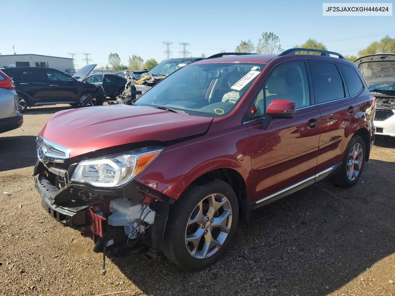 2016 Subaru Forester 2.5I Touring VIN: JF2SJAXCXGH446424 Lot: 72779274