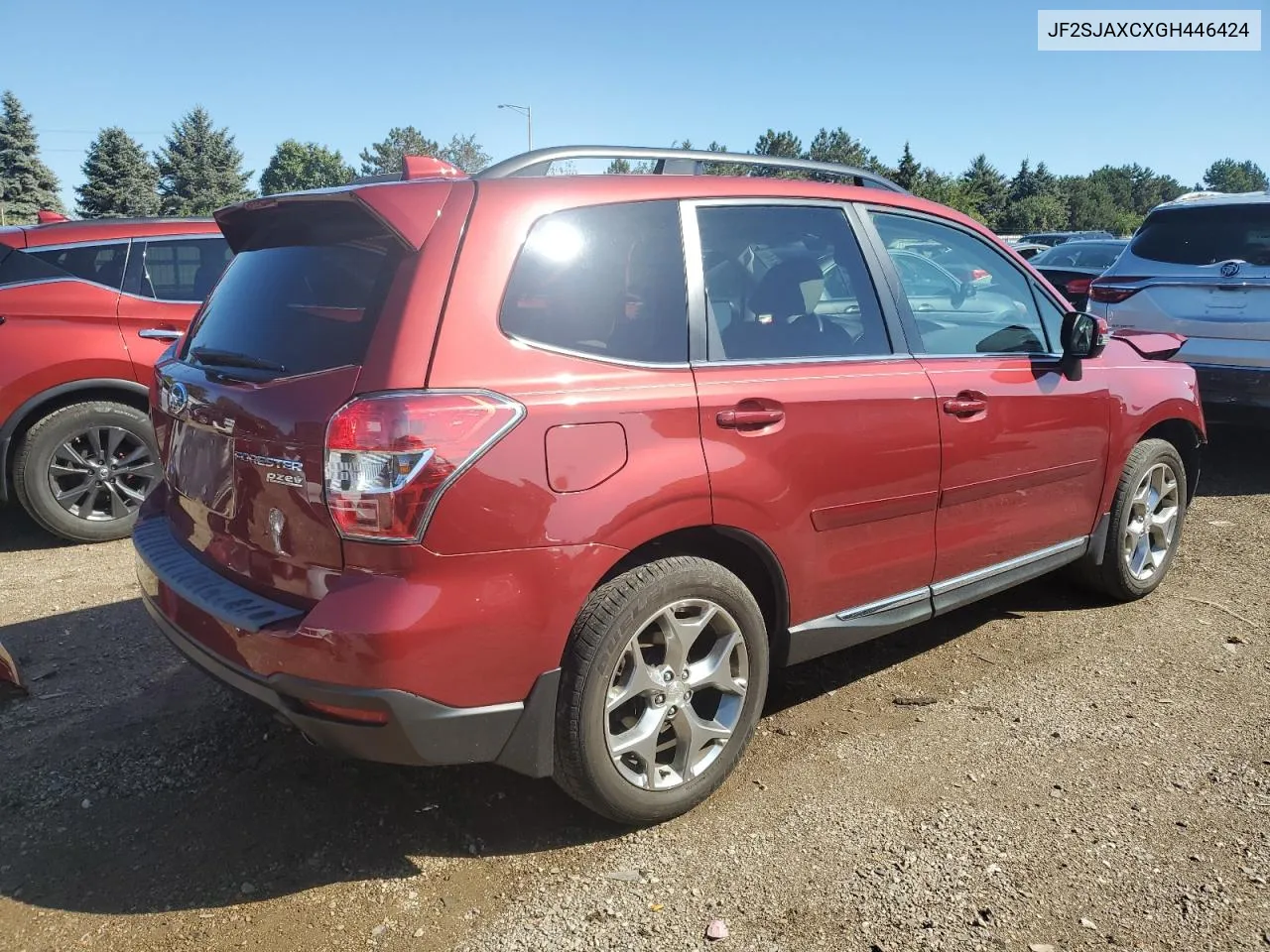 2016 Subaru Forester 2.5I Touring VIN: JF2SJAXCXGH446424 Lot: 72779274