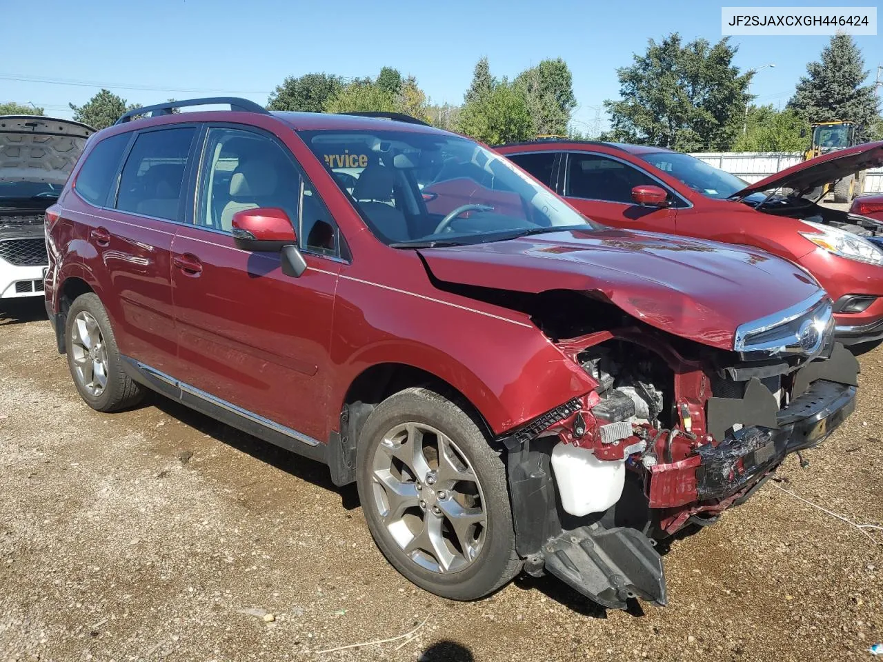 2016 Subaru Forester 2.5I Touring VIN: JF2SJAXCXGH446424 Lot: 72779274