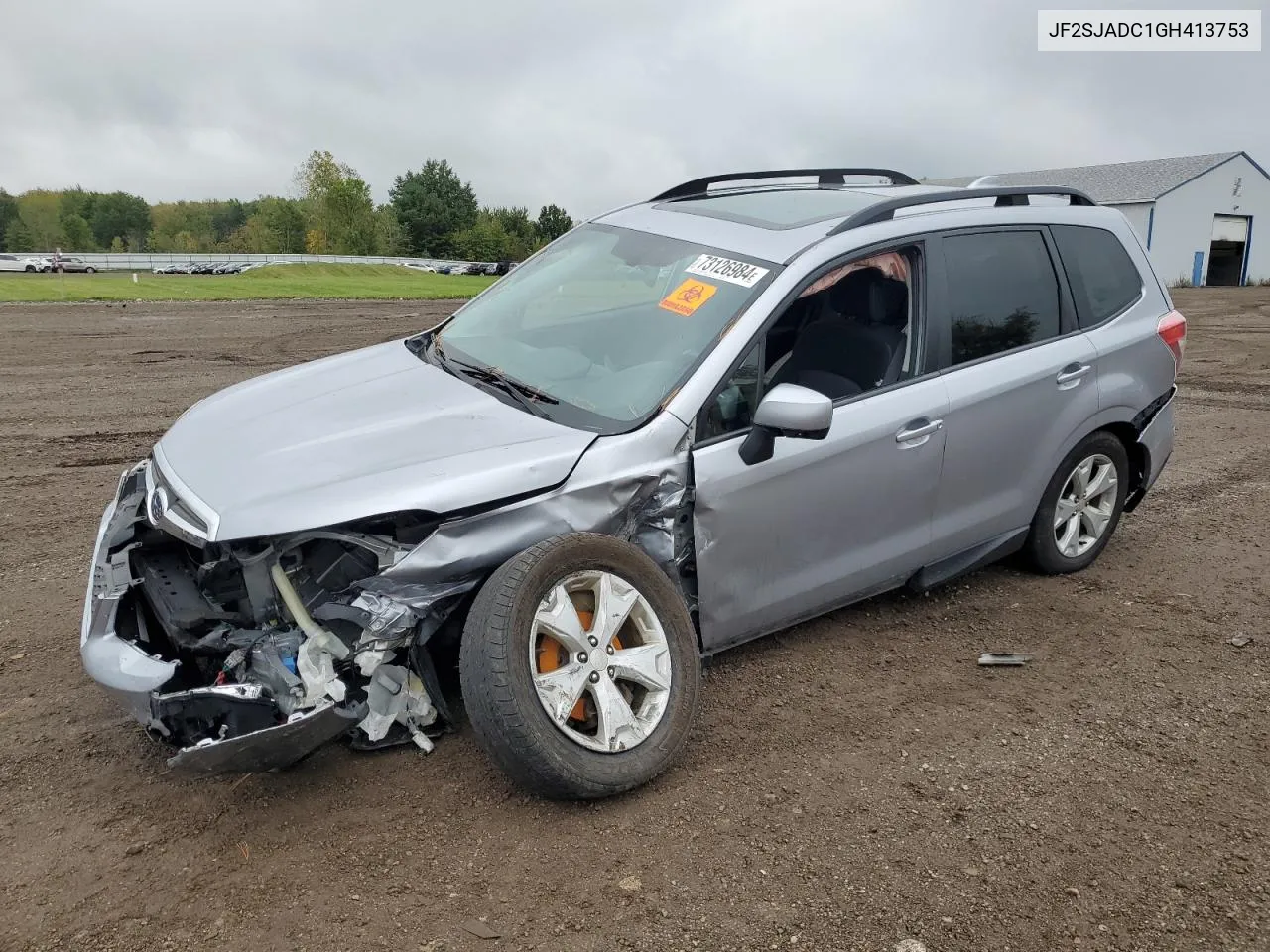 2016 Subaru Forester 2.5I Premium VIN: JF2SJADC1GH413753 Lot: 73126984