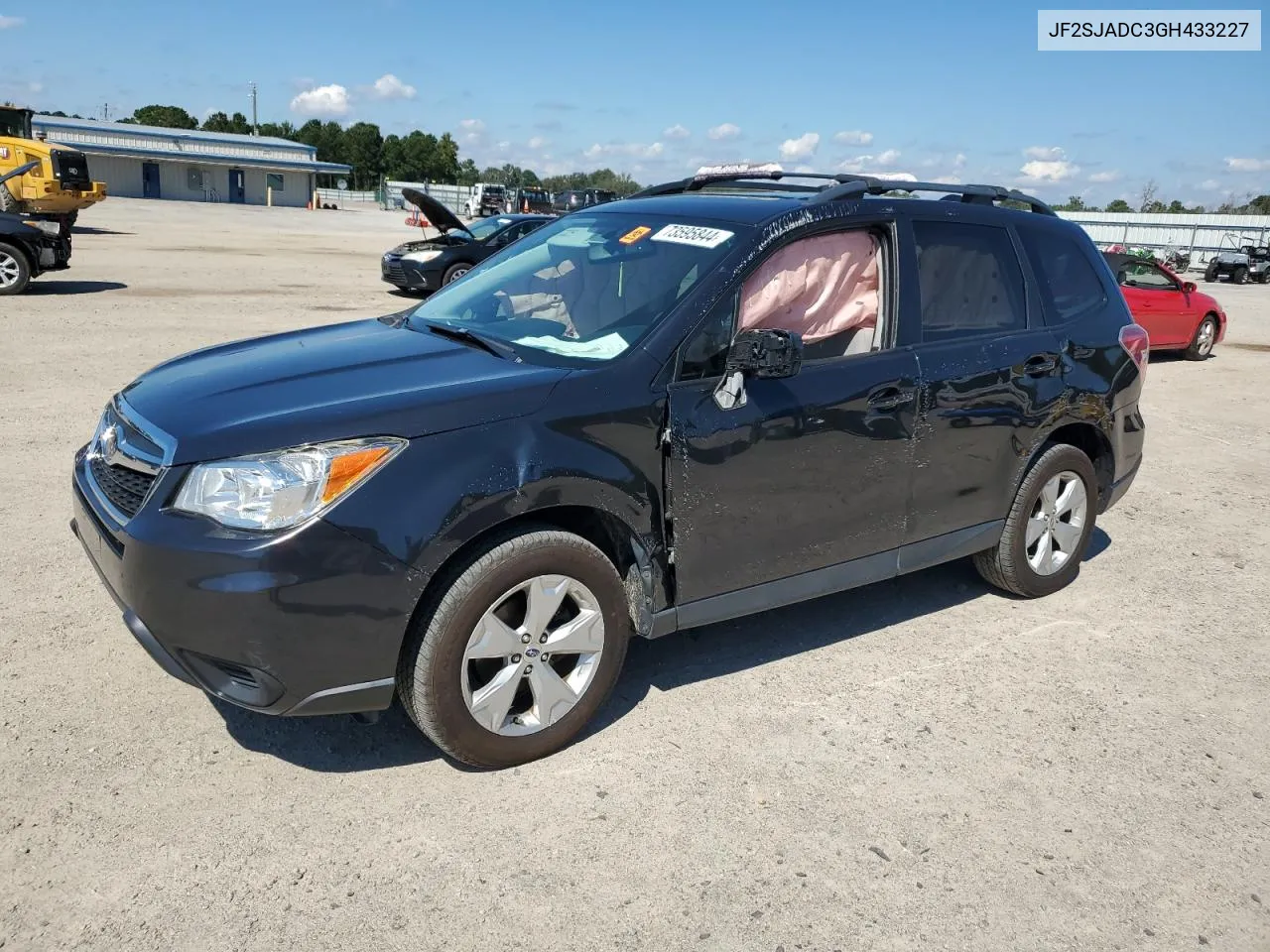 2016 Subaru Forester 2.5I Premium VIN: JF2SJADC3GH433227 Lot: 73595844