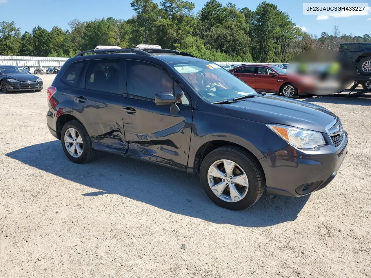 2016 Subaru Forester 2.5I Premium VIN: JF2SJADC3GH433227 Lot: 73595844