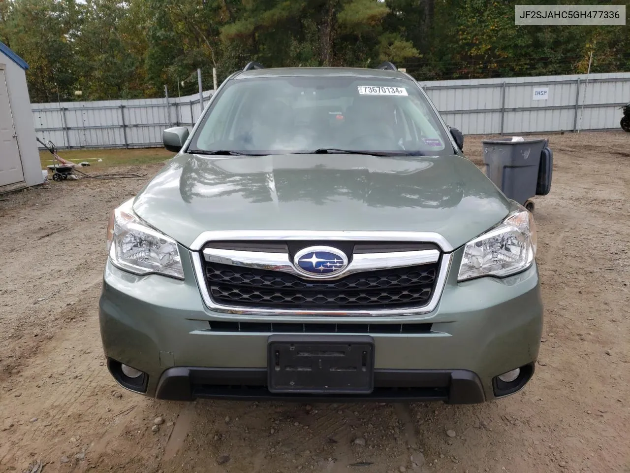 2016 Subaru Forester 2.5I Limited VIN: JF2SJAHC5GH477336 Lot: 73670134