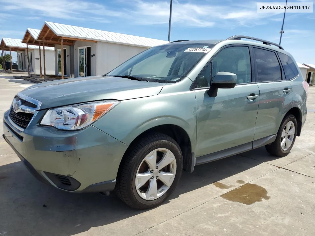 2016 Subaru Forester 2.5I Premium VIN: JF2SJADC9GH416447 Lot: 73867734