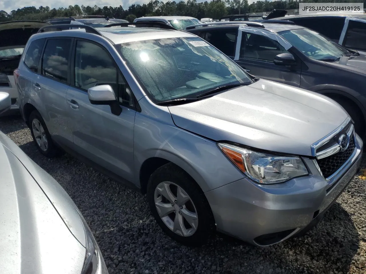 2016 Subaru Forester 2.5I Premium VIN: JF2SJADC2GH419125 Lot: 74393704