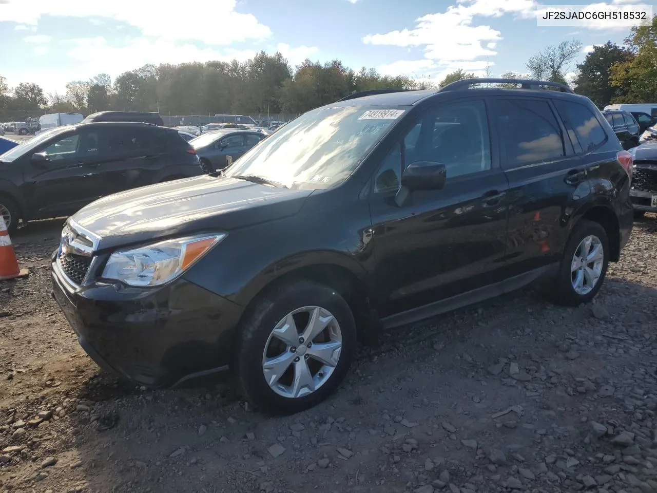 2016 Subaru Forester 2.5I Premium VIN: JF2SJADC6GH518532 Lot: 74919914