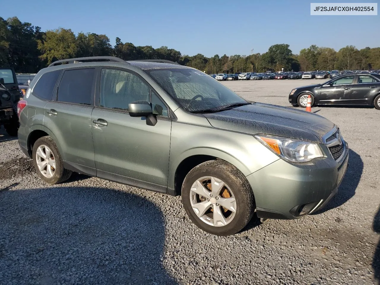 2016 Subaru Forester 2.5I Premium VIN: JF2SJAFCXGH402554 Lot: 75082504