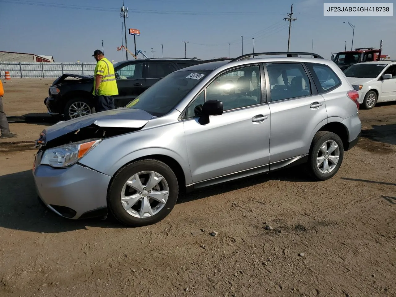 2016 Subaru Forester 2.5I VIN: JF2SJABC4GH418738 Lot: 75241894