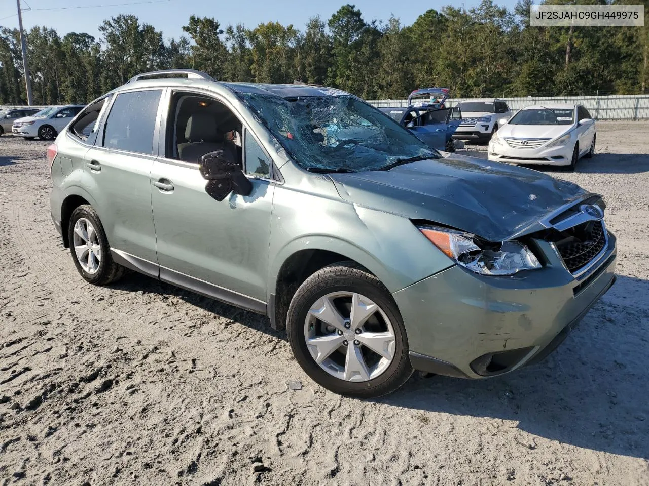 2016 Subaru Forester 2.5I Limited VIN: JF2SJAHC9GH449975 Lot: 75344544