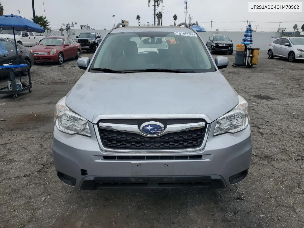 2016 Subaru Forester 2.5I Premium VIN: JF2SJADC4GH470562 Lot: 75746594