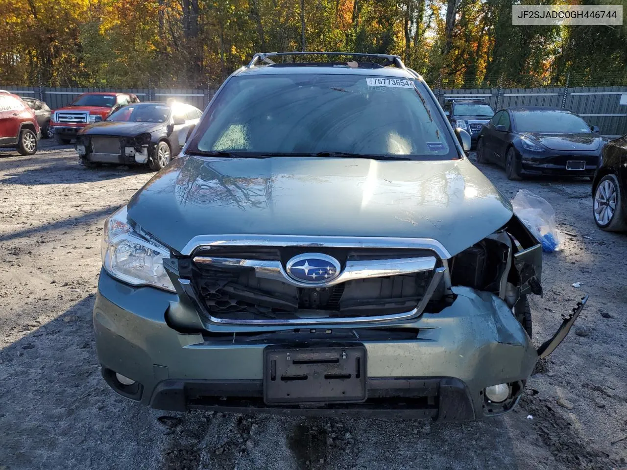 2016 Subaru Forester 2.5I Premium VIN: JF2SJADC0GH446744 Lot: 75773654