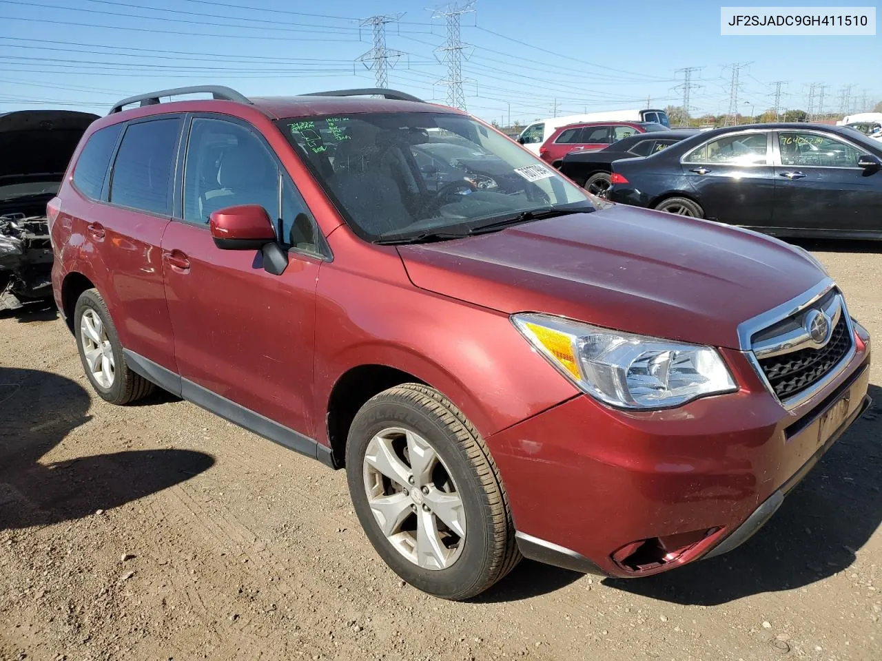 2016 Subaru Forester 2.5I Premium VIN: JF2SJADC9GH411510 Lot: 76077994