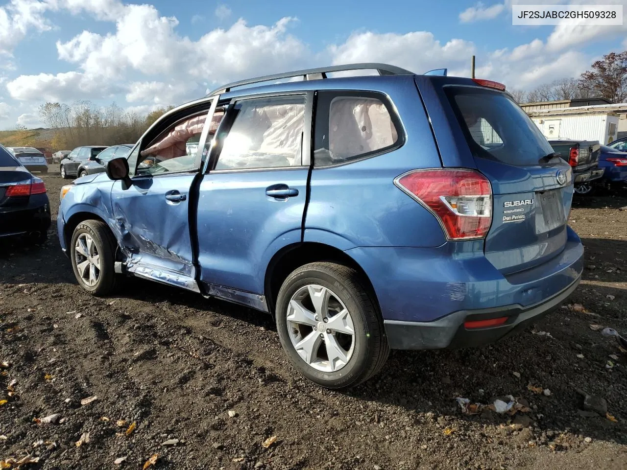 2016 Subaru Forester 2.5I VIN: JF2SJABC2GH509328 Lot: 76784424