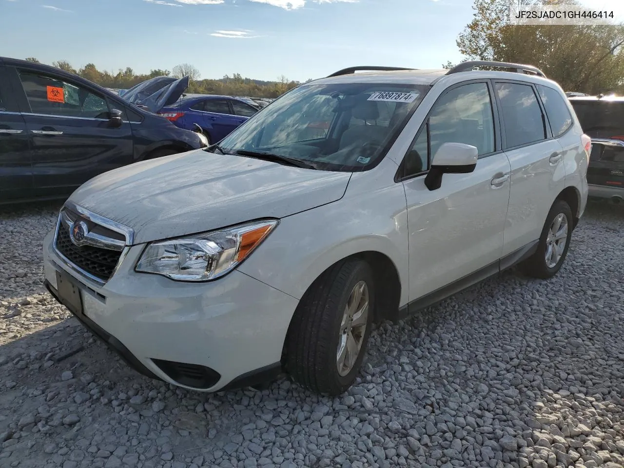 2016 Subaru Forester 2.5I Premium VIN: JF2SJADC1GH446414 Lot: 76897874