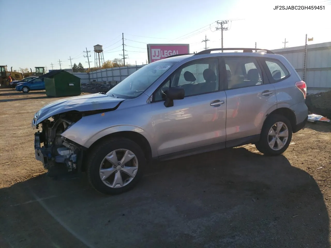 2016 Subaru Forester 2.5I VIN: JF2SJABC2GH459451 Lot: 77183984