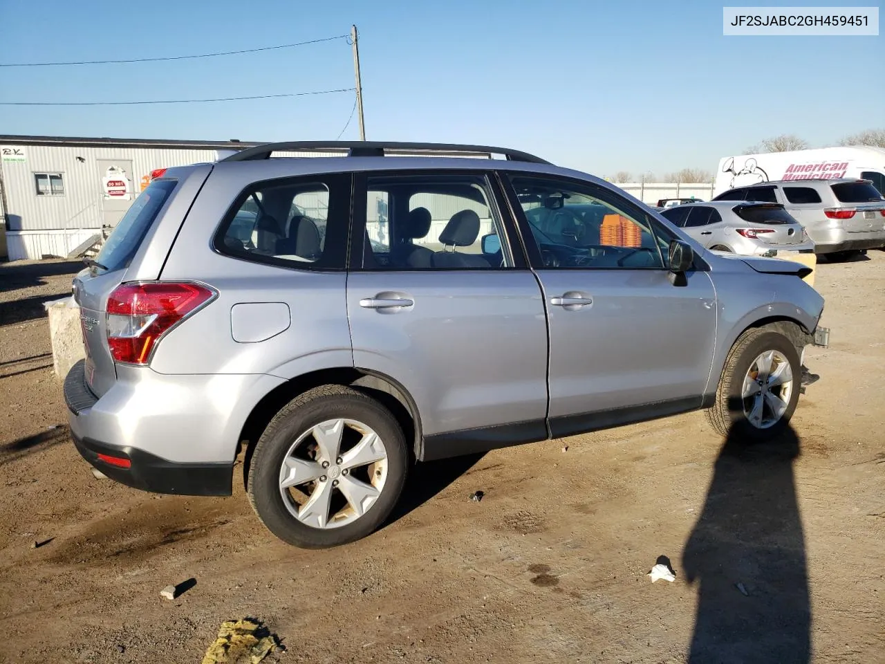 2016 Subaru Forester 2.5I VIN: JF2SJABC2GH459451 Lot: 77183984