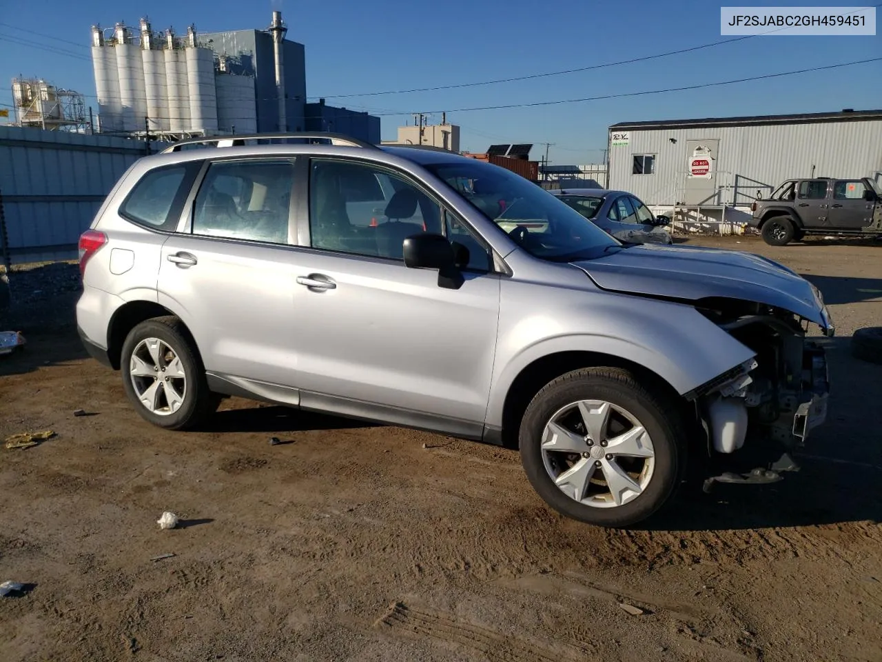 2016 Subaru Forester 2.5I VIN: JF2SJABC2GH459451 Lot: 77183984