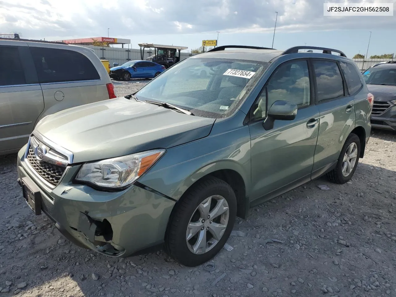 2016 Subaru Forester 2.5I Premium VIN: JF2SJAFC2GH562508 Lot: 77327654