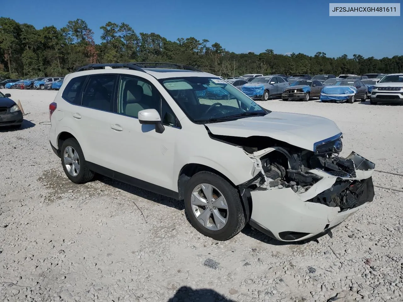 2016 Subaru Forester 2.5I Limited VIN: JF2SJAHCXGH481611 Lot: 77481464