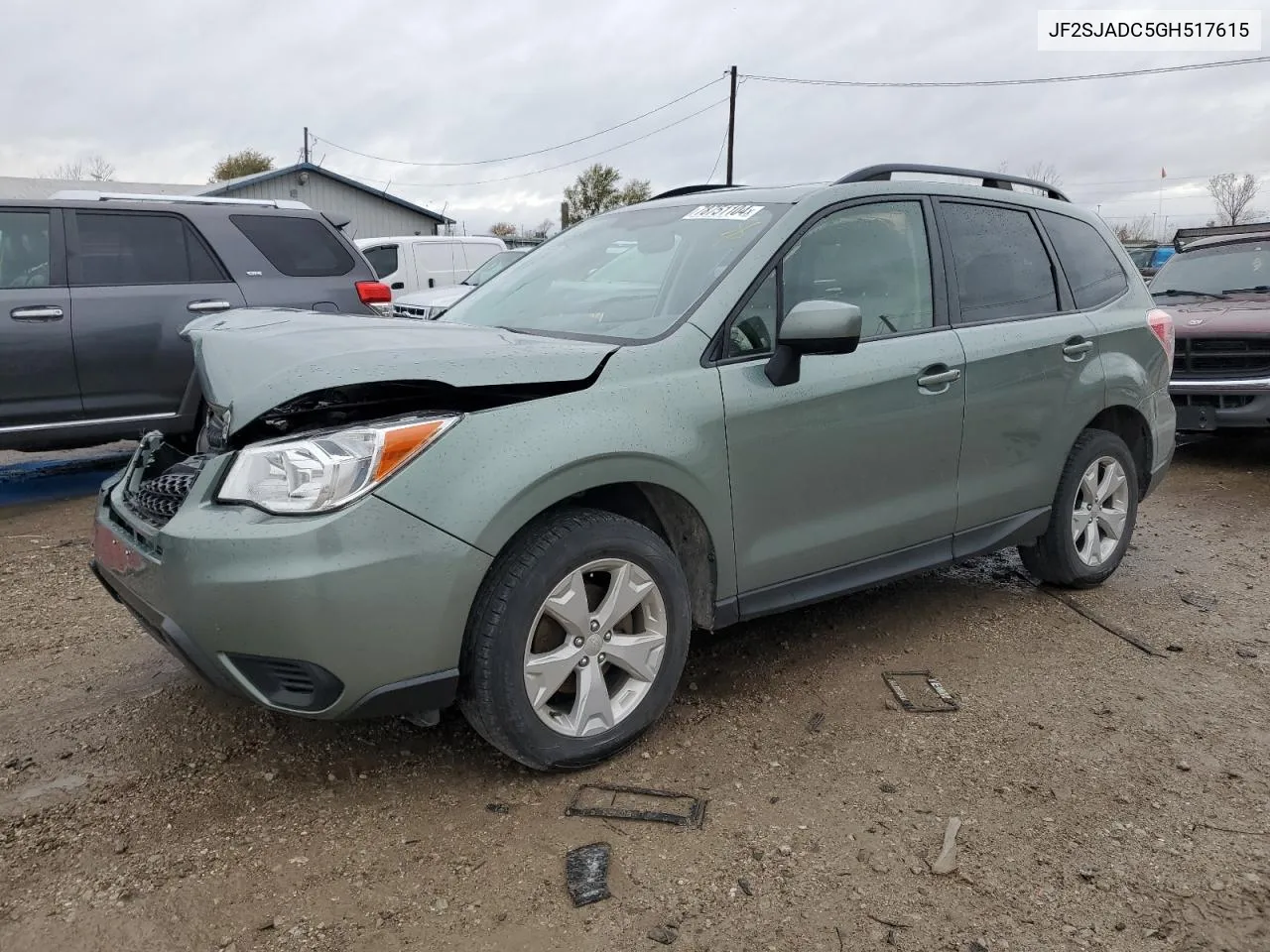 2016 Subaru Forester 2.5I Premium VIN: JF2SJADC5GH517615 Lot: 78751104