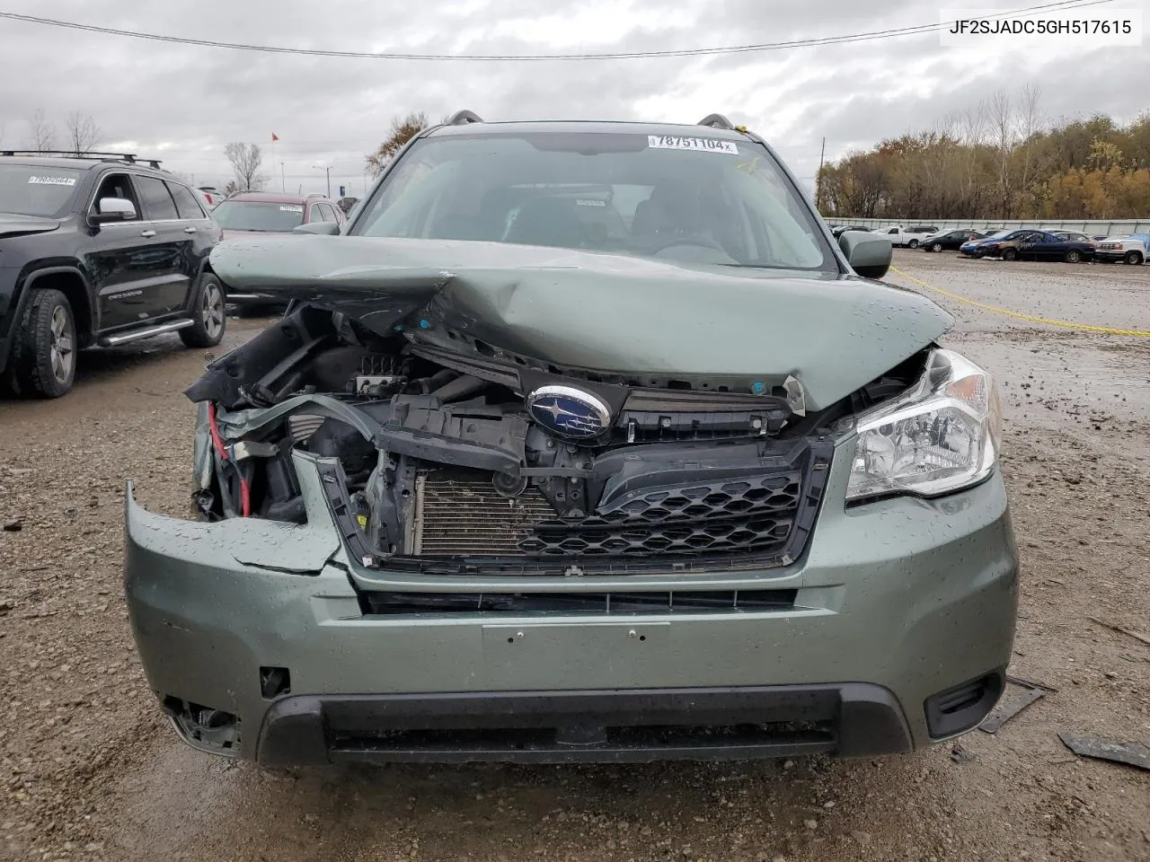 2016 Subaru Forester 2.5I Premium VIN: JF2SJADC5GH517615 Lot: 78751104