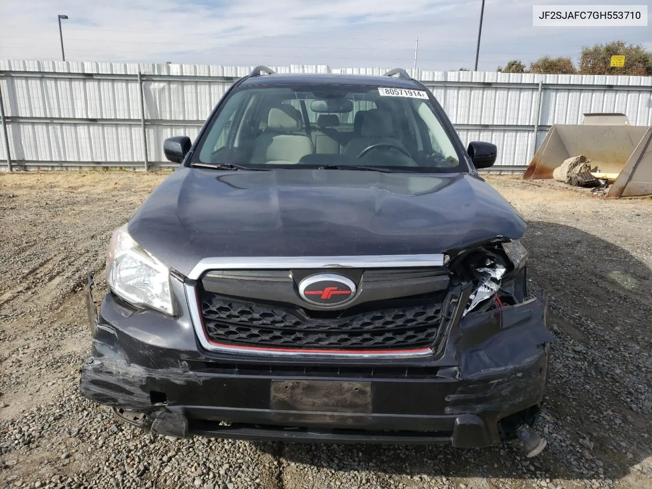 2016 Subaru Forester 2.5I Premium VIN: JF2SJAFC7GH553710 Lot: 80571914