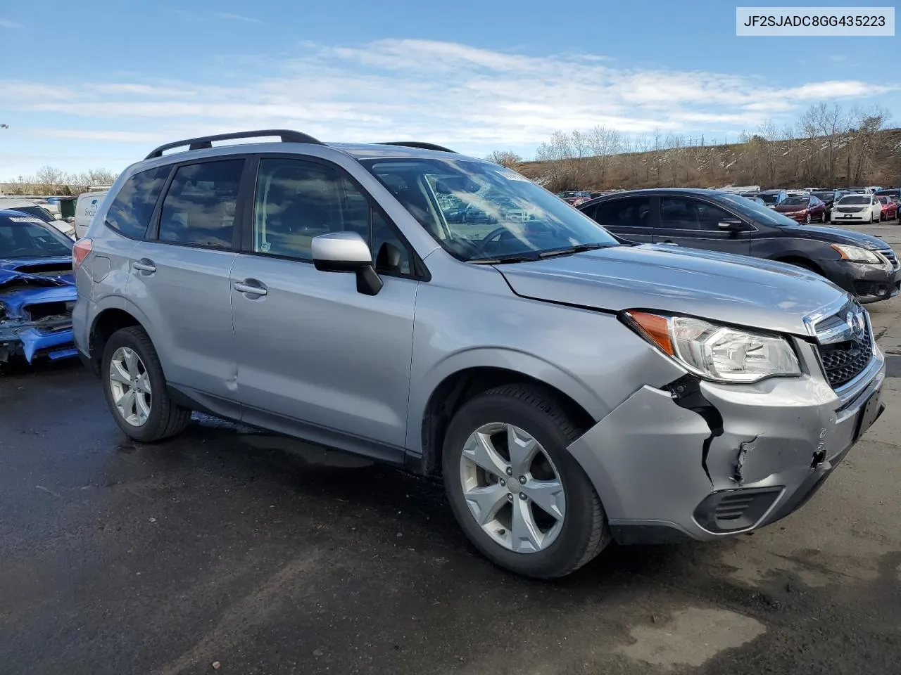 2016 Subaru Forester 2.5I Premium VIN: JF2SJADC8GG435223 Lot: 80784714