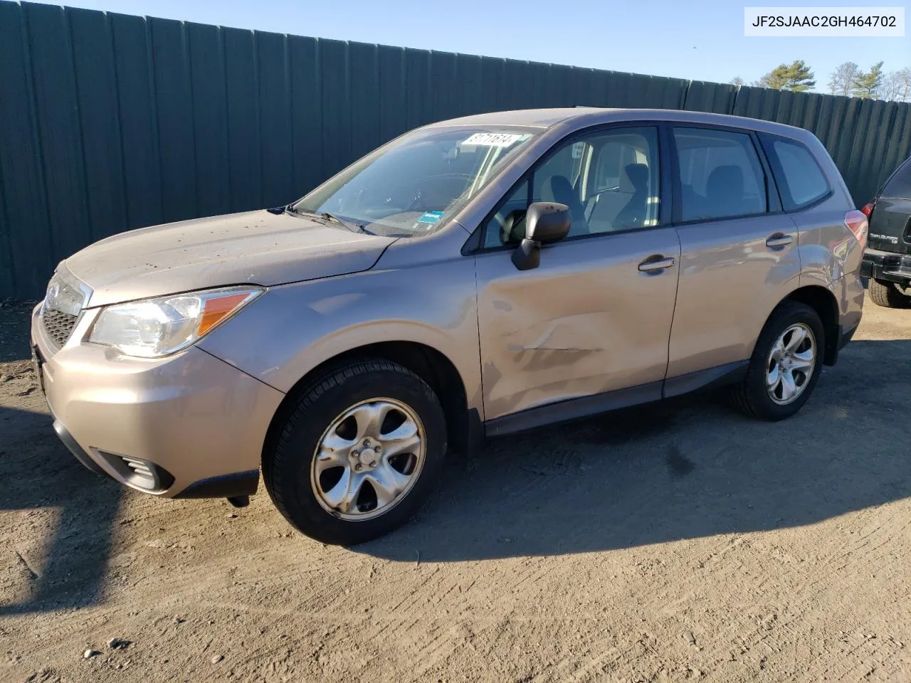 2016 Subaru Forester 2.5I VIN: JF2SJAAC2GH464702 Lot: 81711614