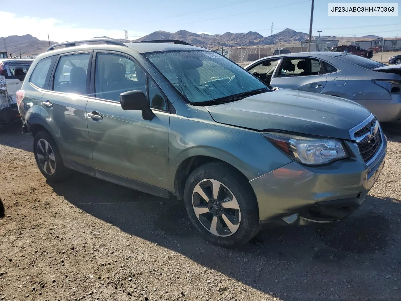 2017 Subaru Forester 2.5I VIN: JF2SJABC3HH470363 Lot: 52240814