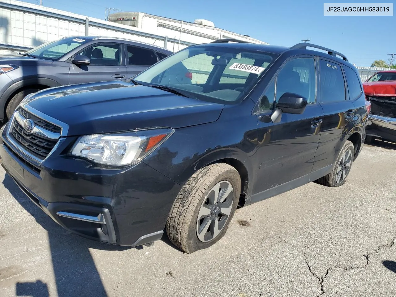 2017 Subaru Forester 2.5I Premium VIN: JF2SJAGC6HH583619 Lot: 53093874