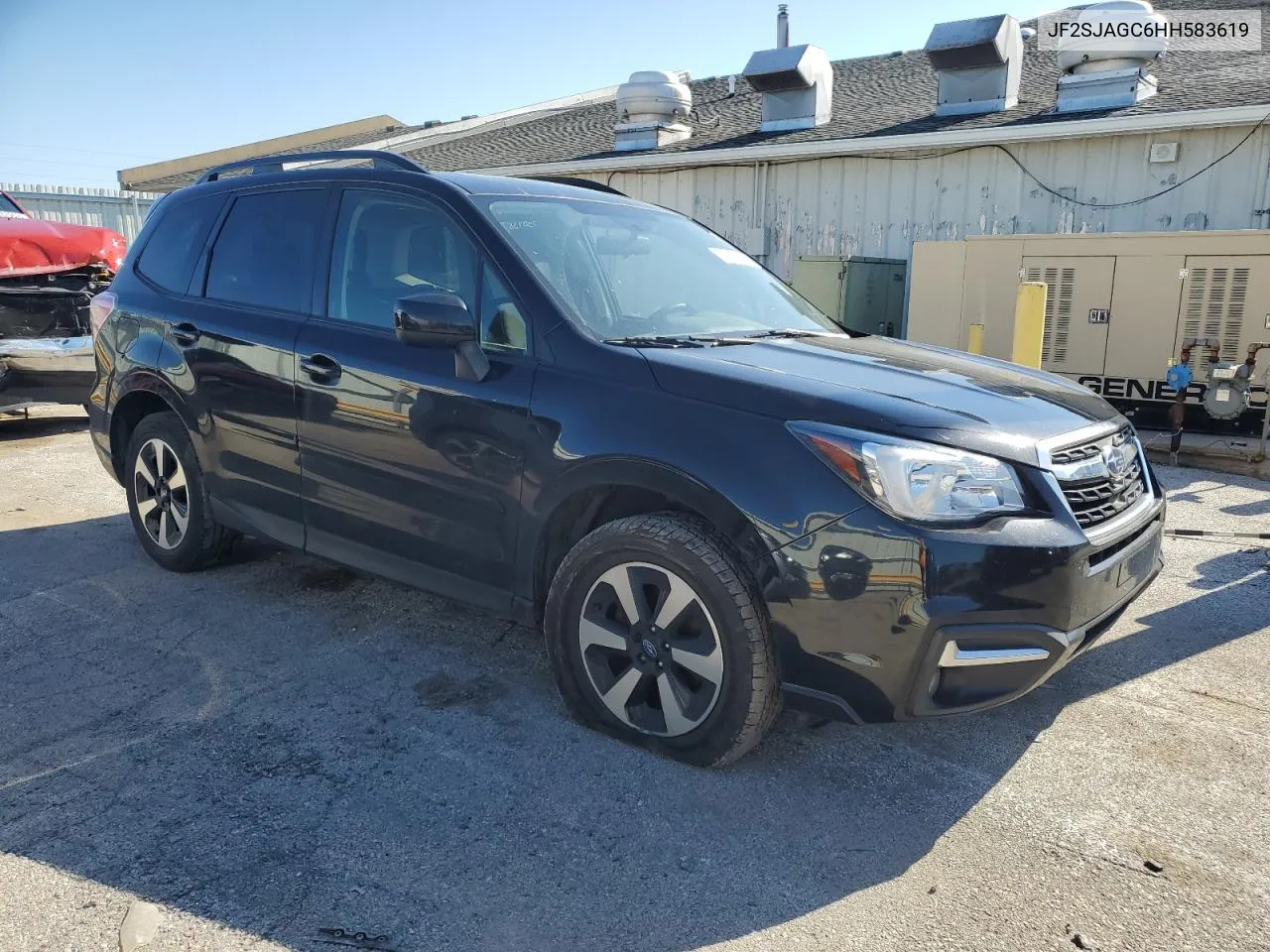 2017 Subaru Forester 2.5I Premium VIN: JF2SJAGC6HH583619 Lot: 53093874