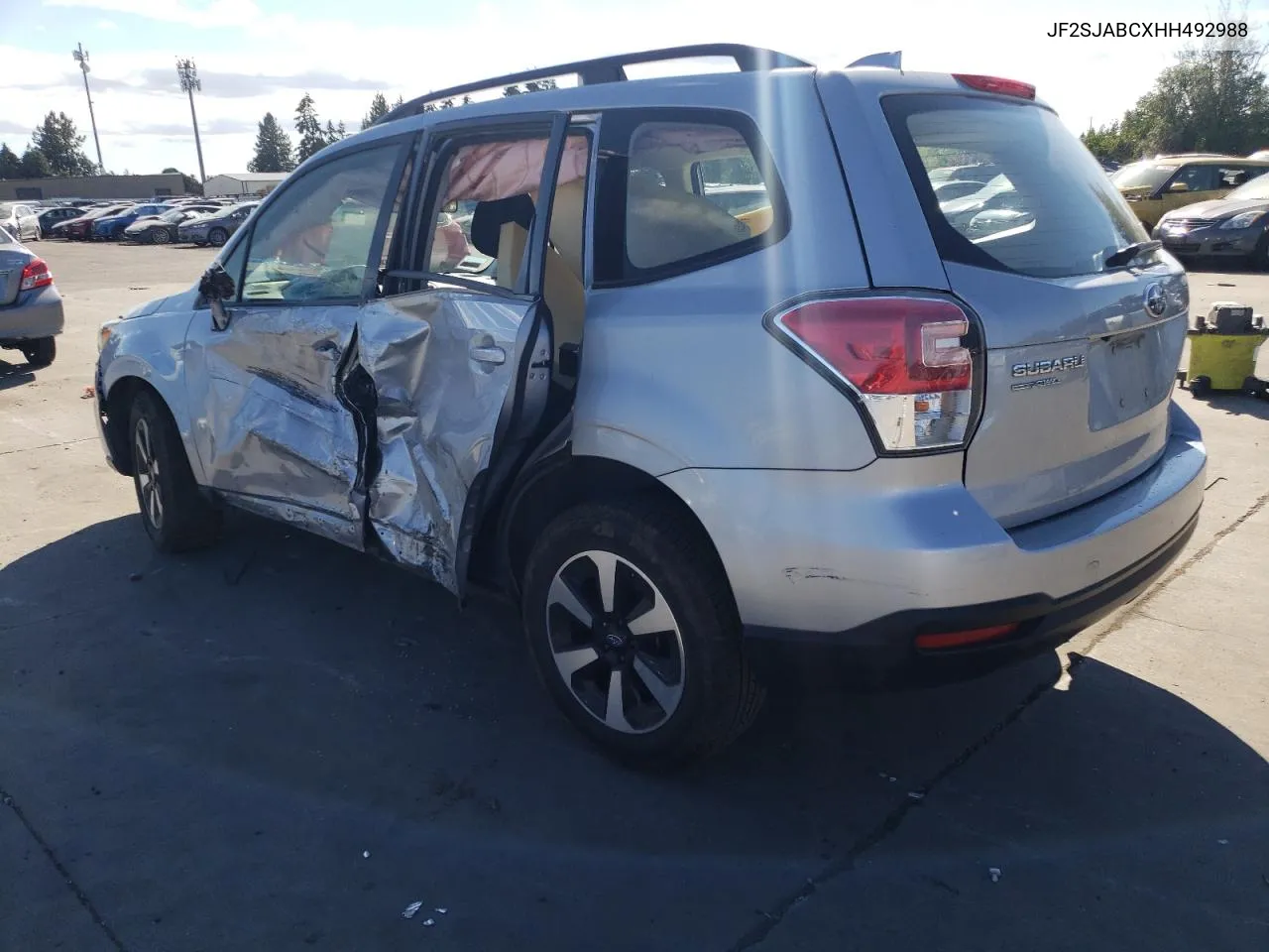 2017 Subaru Forester 2.5I VIN: JF2SJABCXHH492988 Lot: 61437234