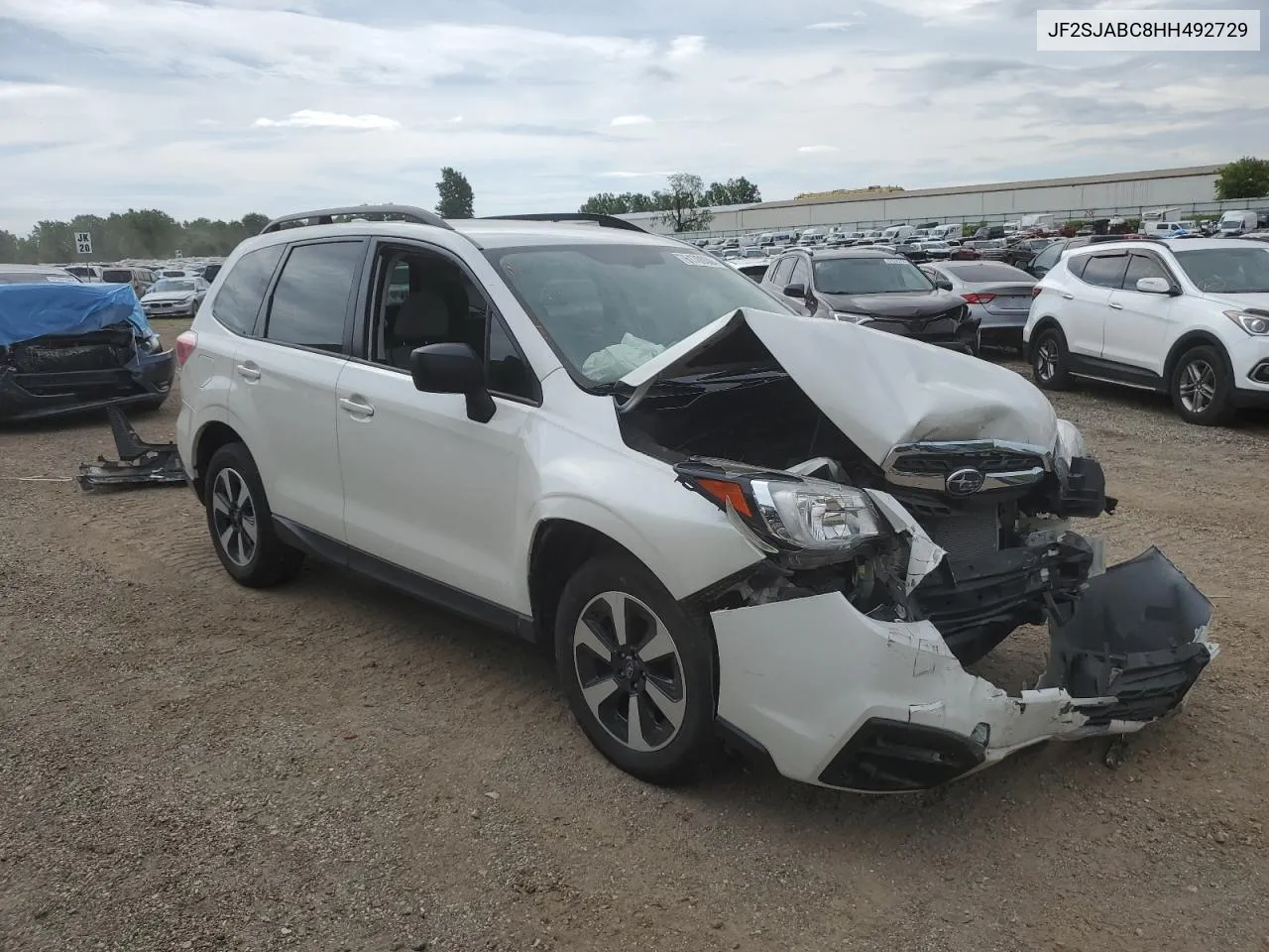 2017 Subaru Forester 2.5I VIN: JF2SJABC8HH492729 Lot: 61709384